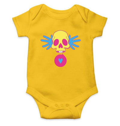Cartoon Skull Rompers for Baby Girl- FunkyTradition FunkyTradition