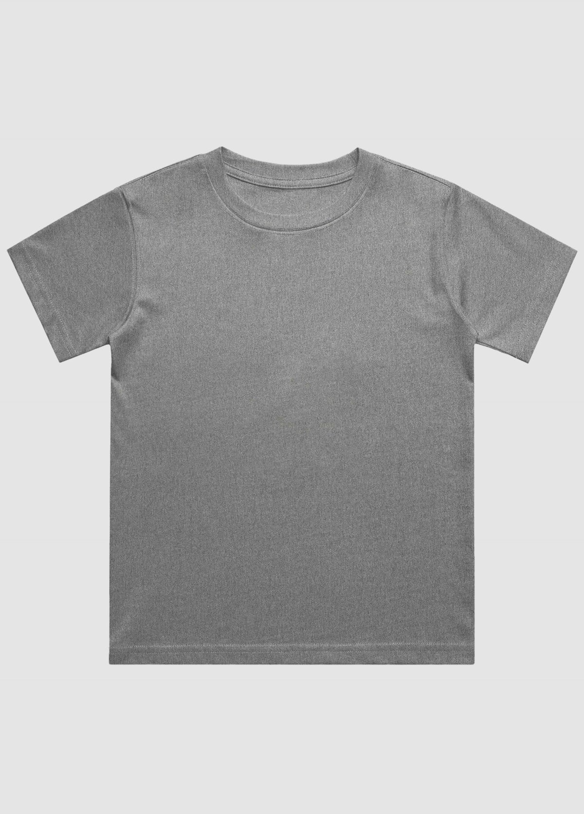 charcoal Gray t-shirt on a light gray background