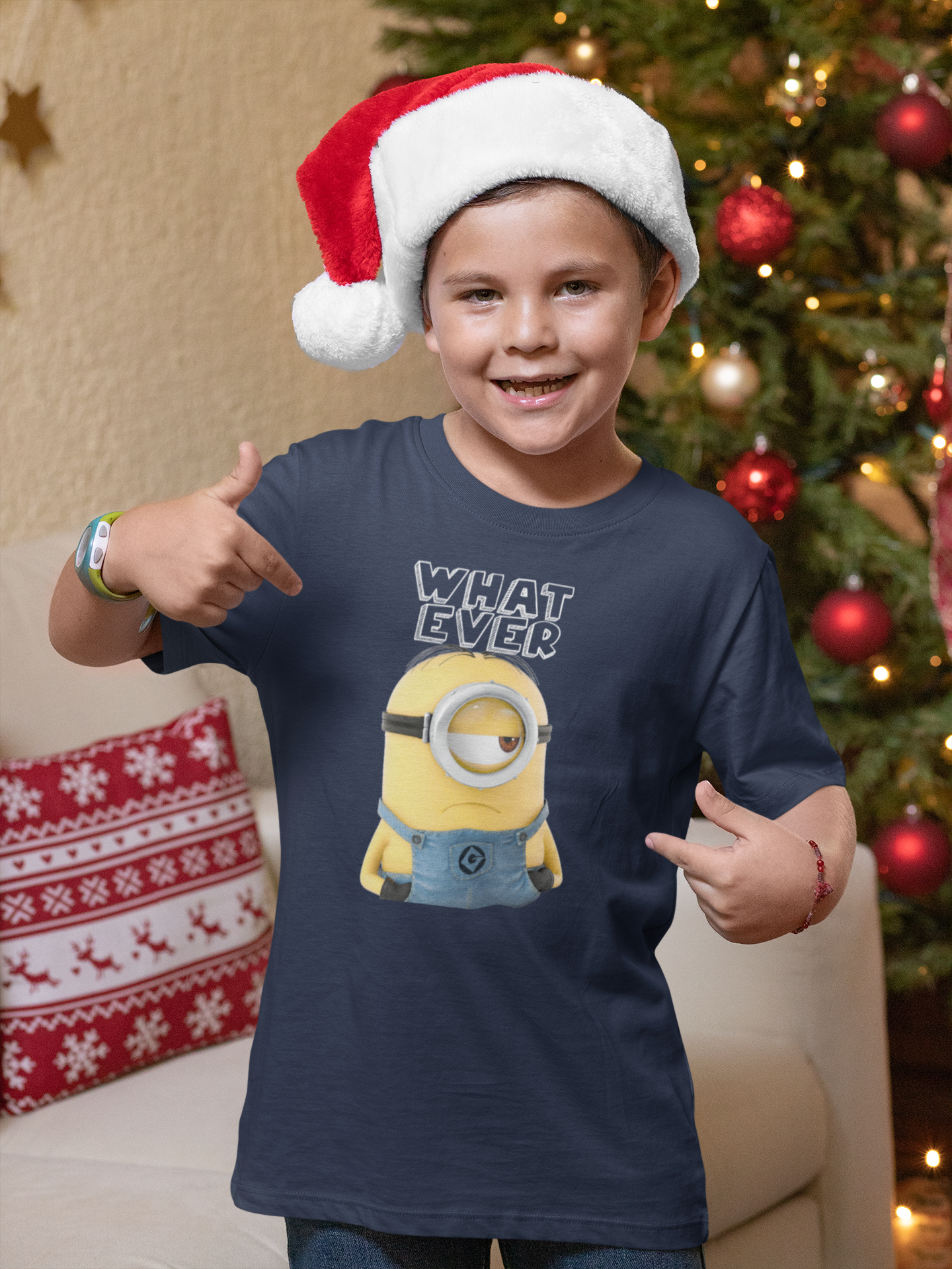 Whatever Half Sleeves T-Shirt for Boy-FunkyTeesClub
