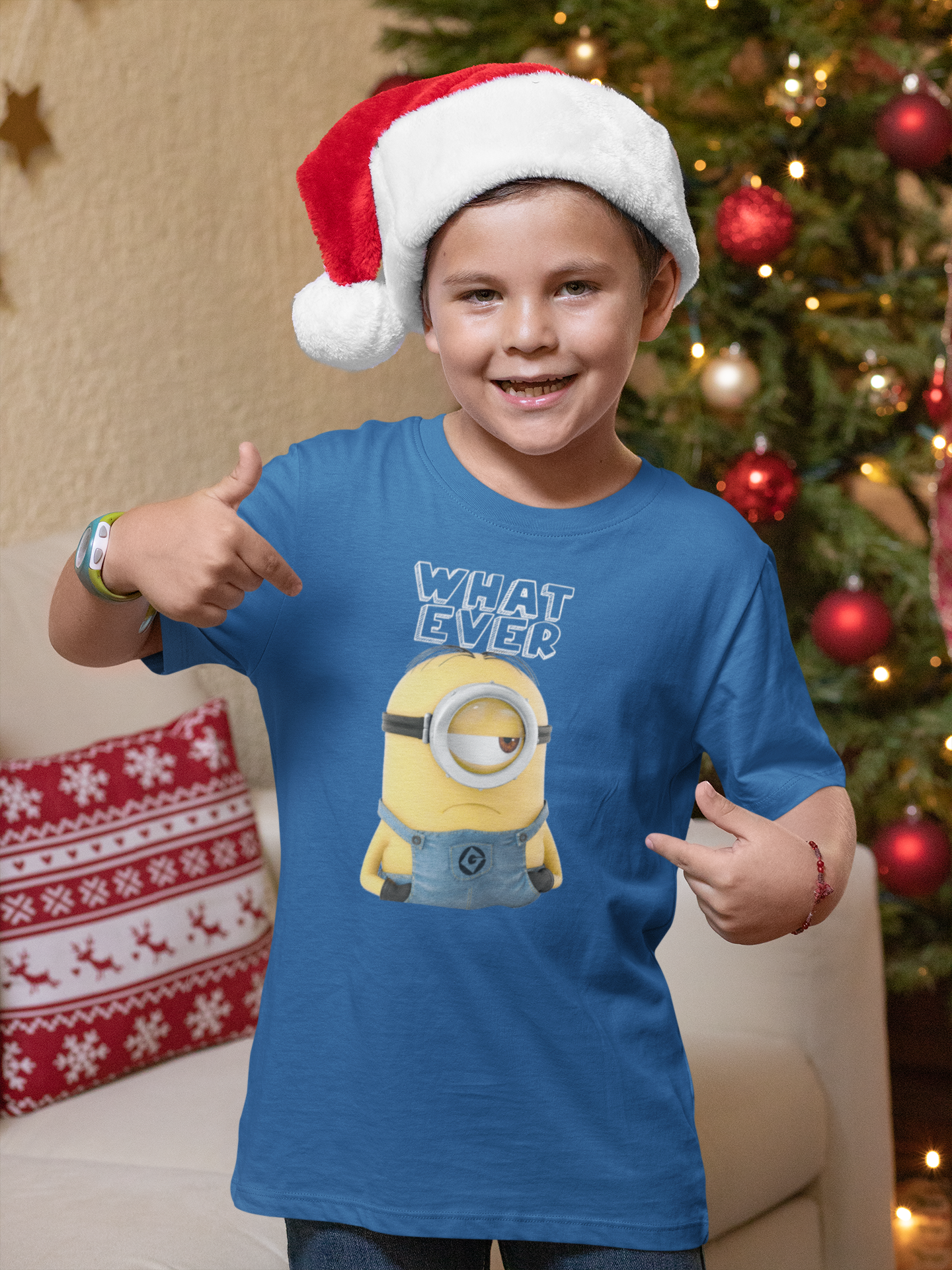 Whatever Half Sleeves T-Shirt for Boy-FunkyTeesClub