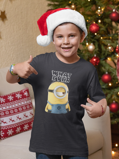 Whatever Half Sleeves T-Shirt for Boy-FunkyTeesClub
