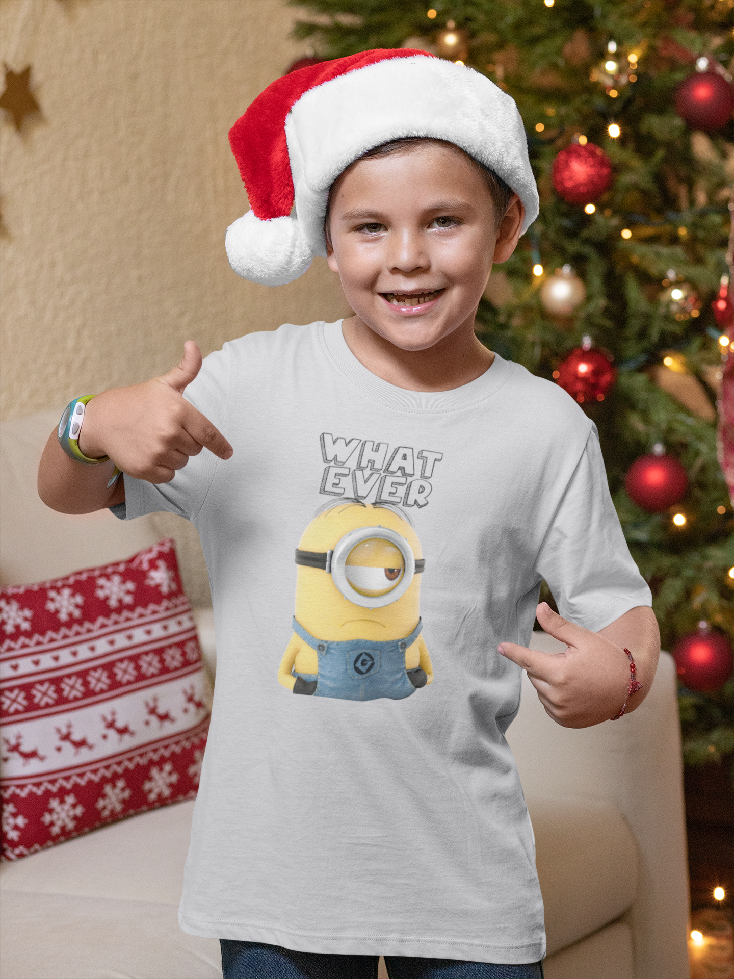 Whatever Half Sleeves T-Shirt for Boy-FunkyTeesClub