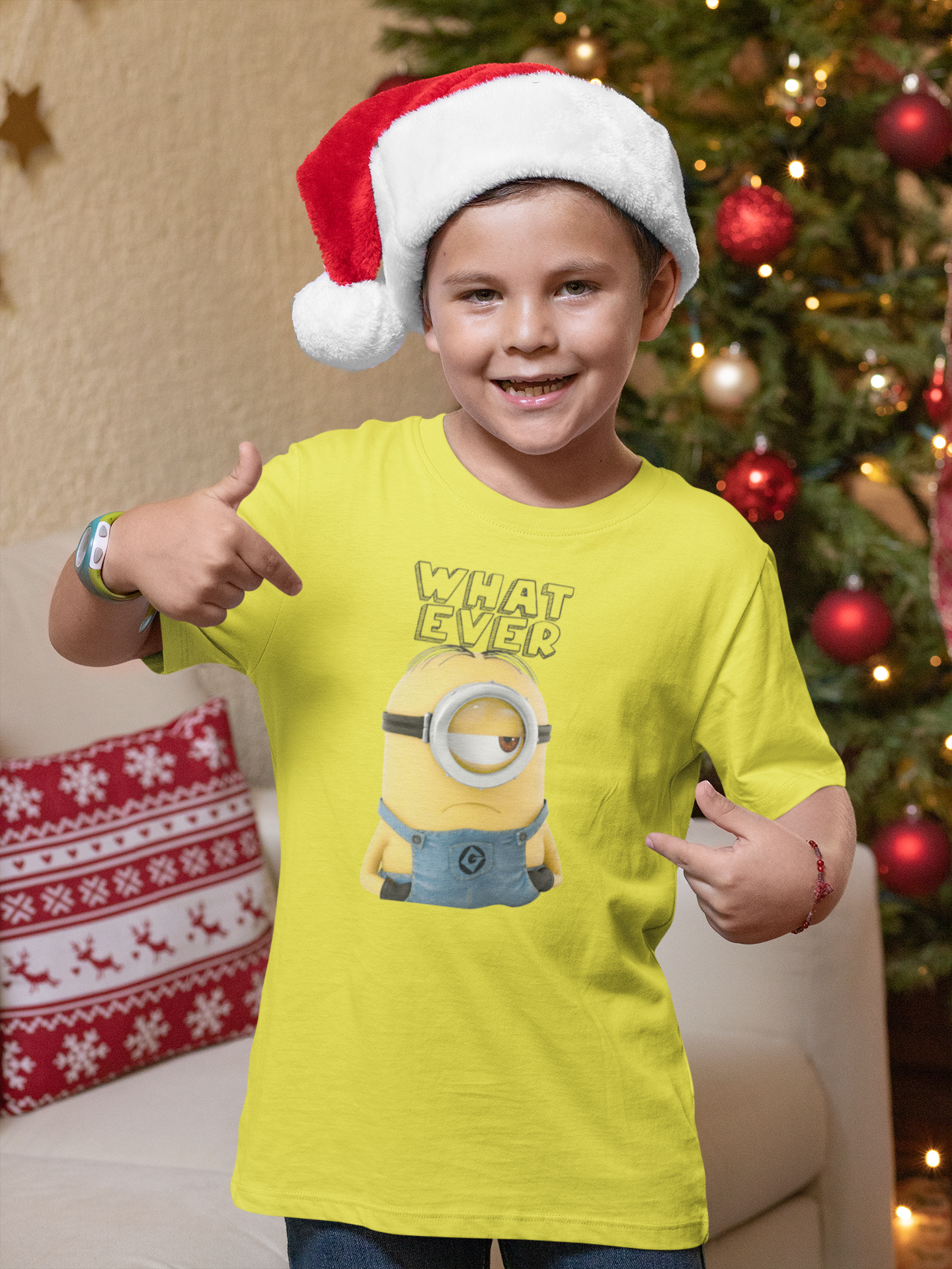 Whatever Half Sleeves T-Shirt for Boy-FunkyTeesClub