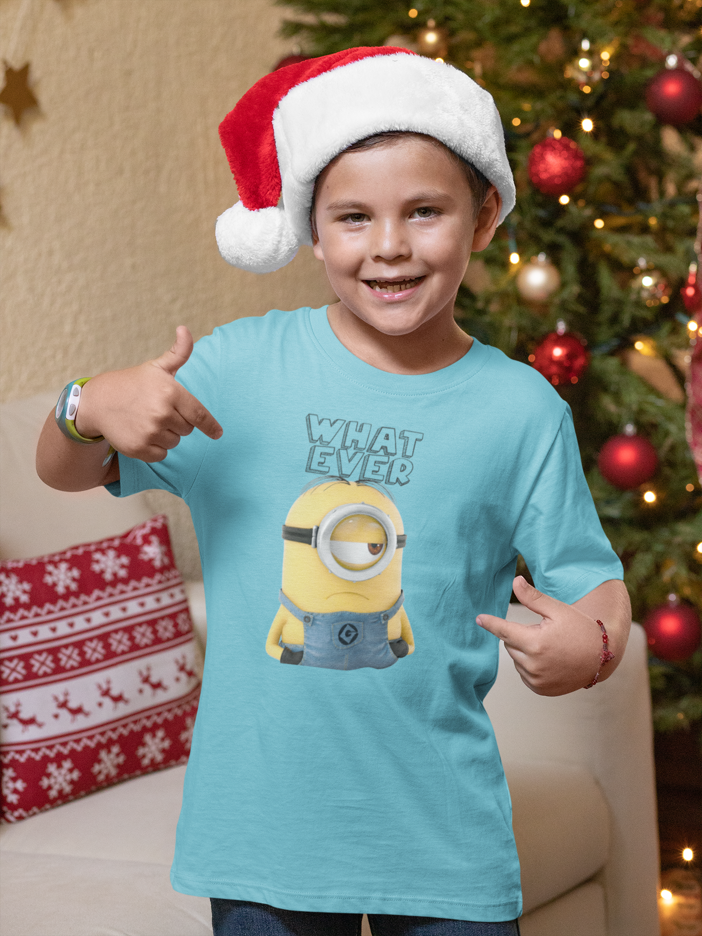 Whatever Half Sleeves T-Shirt for Boy-FunkyTeesClub