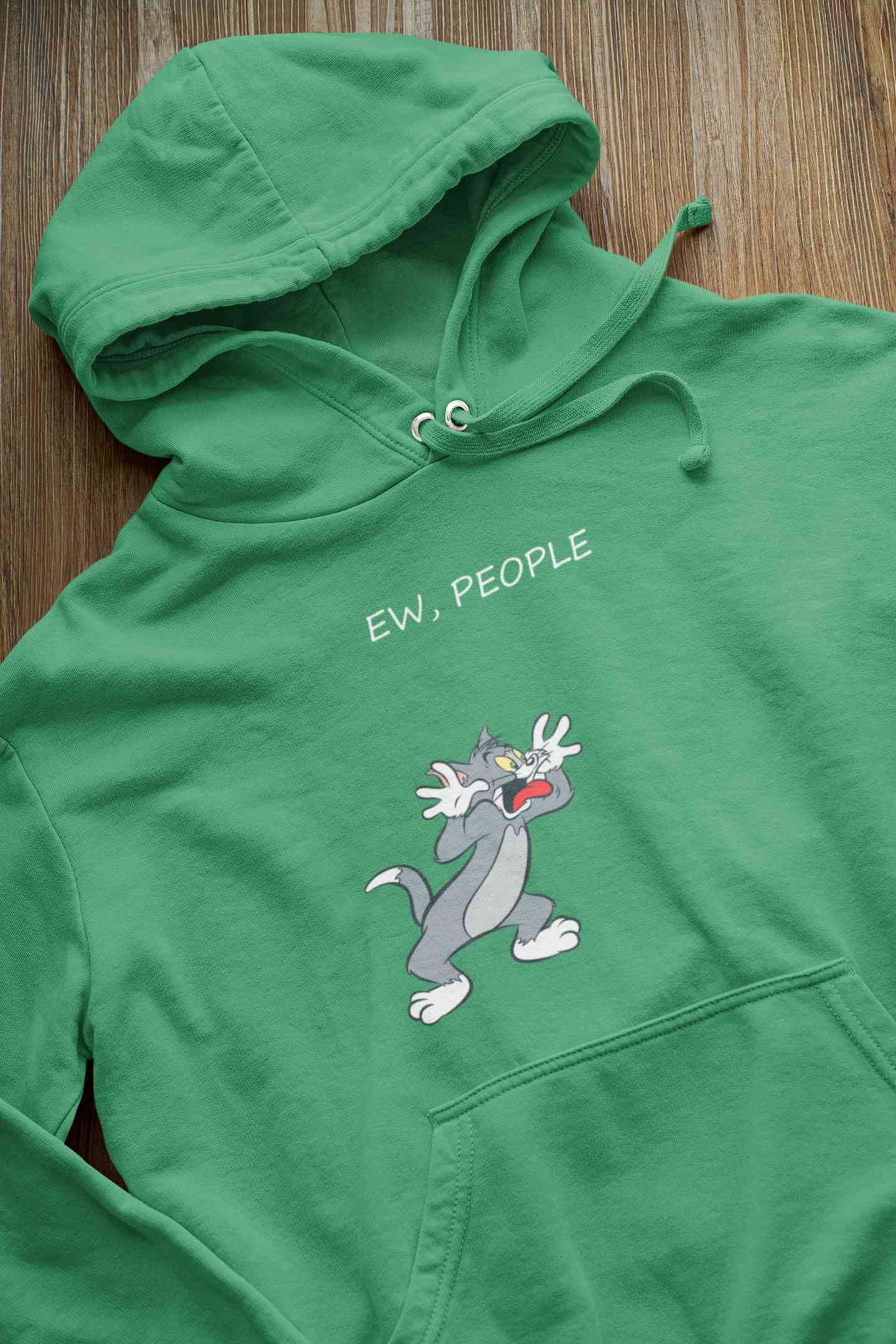 Ew People Funny Cartoon Graphics Quotes Men Hoodies-FunkyTeesClub