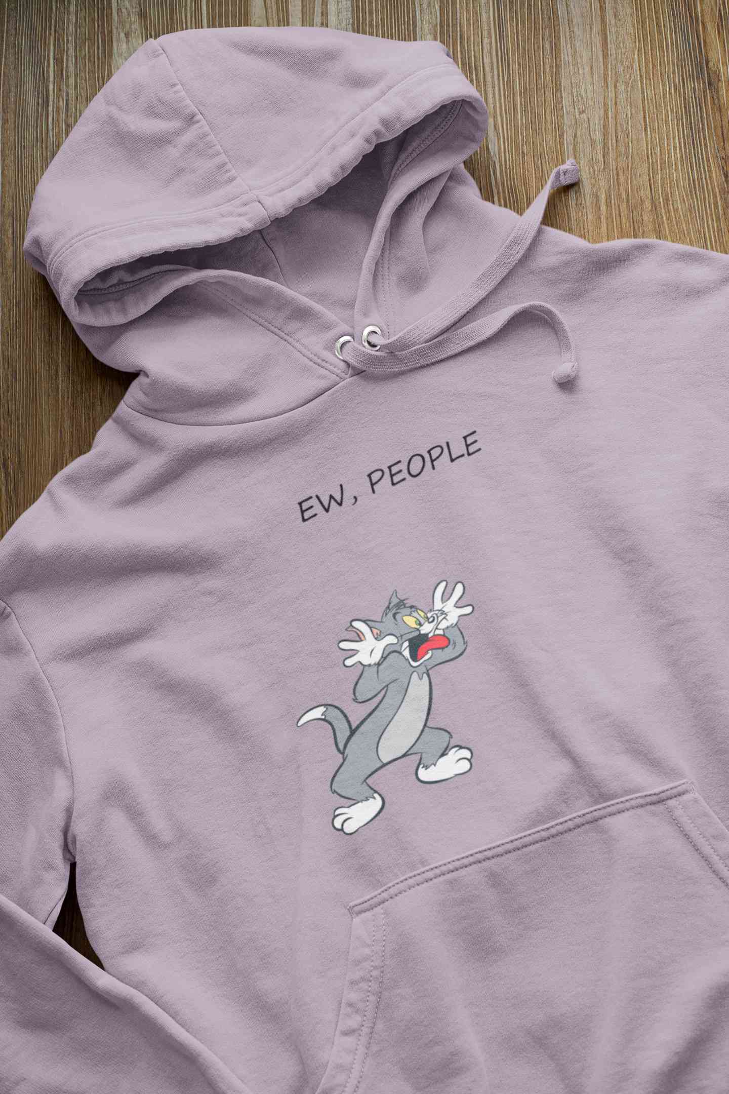 Ew People Funny Cartoon Graphics Quotes Men Hoodies-FunkyTeesClub