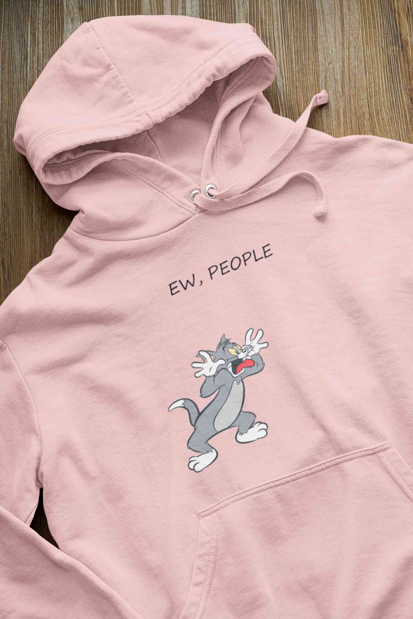 Ew People Funny Cartoon Graphics Quotes Men Hoodies-FunkyTeesClub