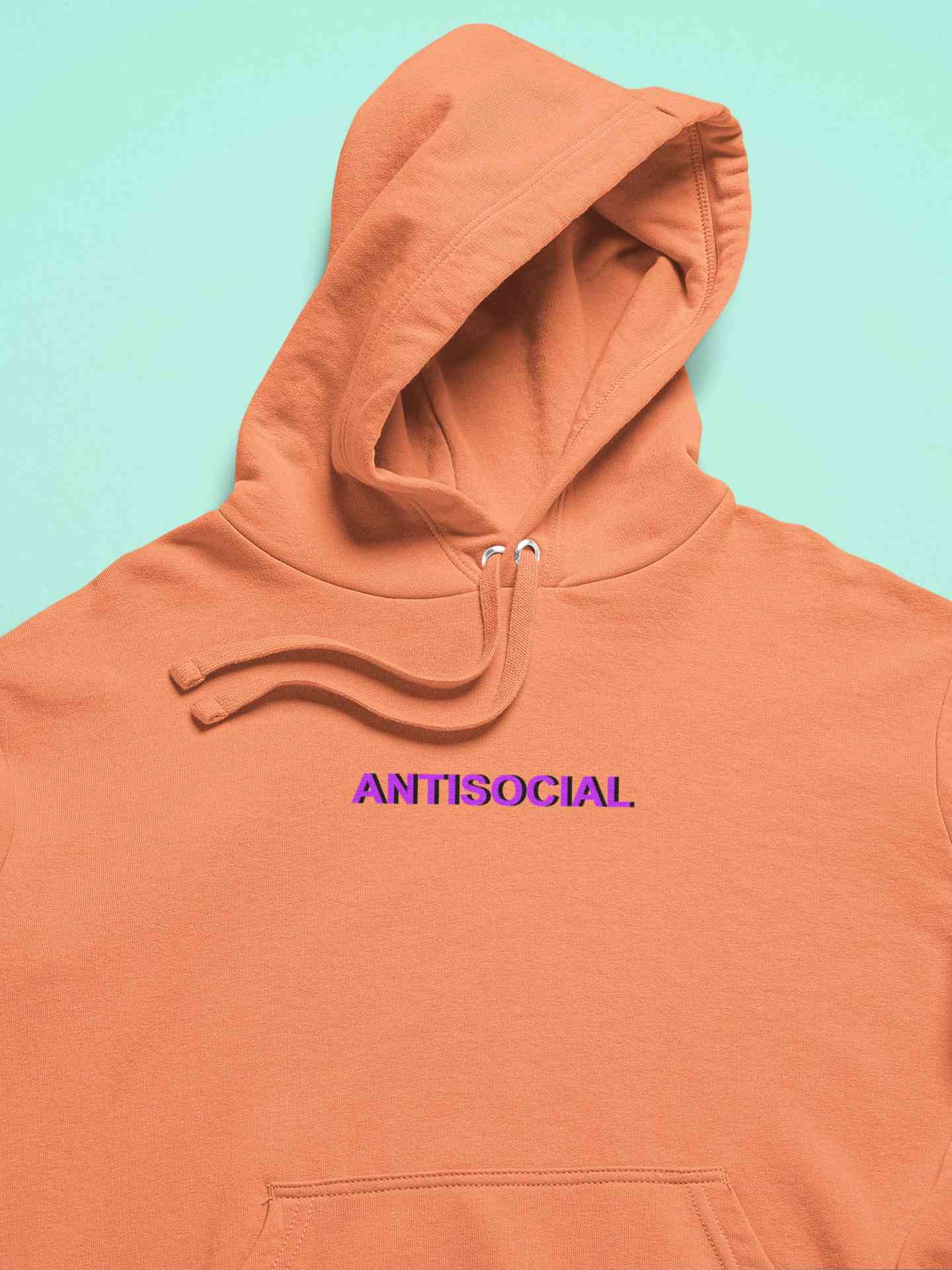 Antisocial Minimals Hoodies for Women-FunkyTeesClub