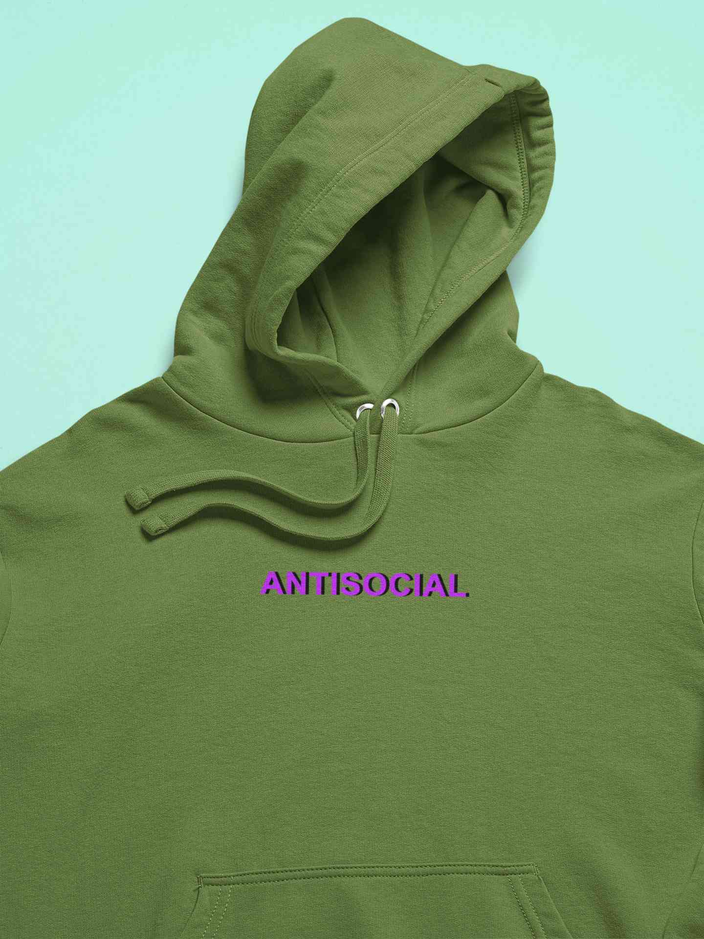 Antisocial Minimals Hoodies for Women-FunkyTeesClub