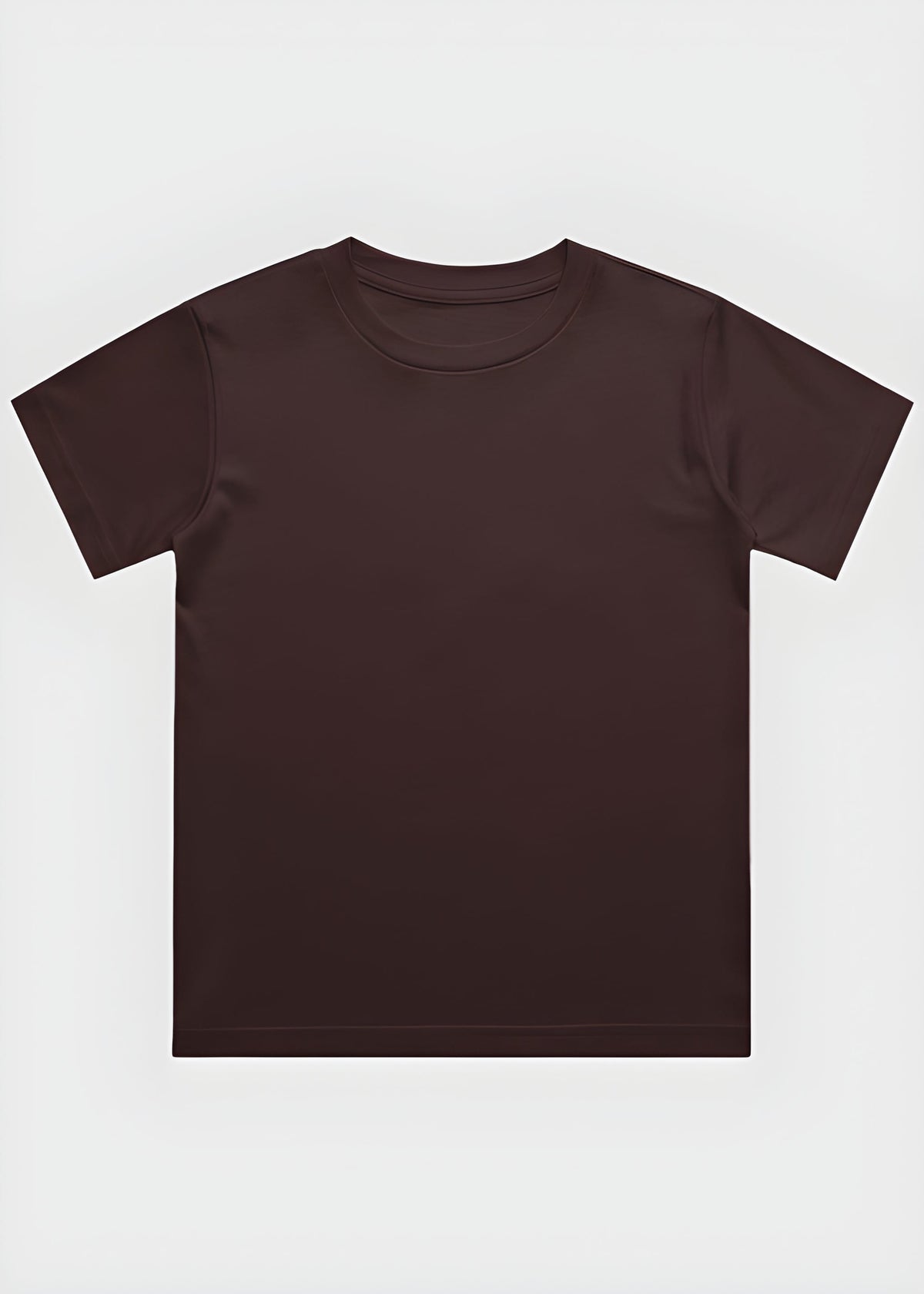 coffee_brown t-shirt on a white background
