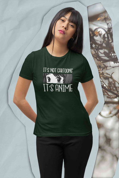 Cartoon Anime Women Half Sleeves T-shirt- FunkyTeesClub