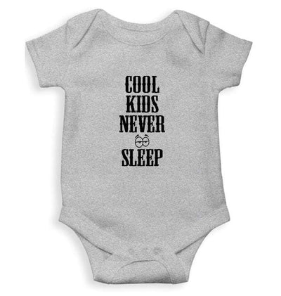 Cool Kids Never Sleep Rompers for Baby Boy- FunkyTradition FunkyTradition