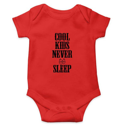 Cool Kids Never Sleep Rompers for Baby Girl- FunkyTradition FunkyTradition