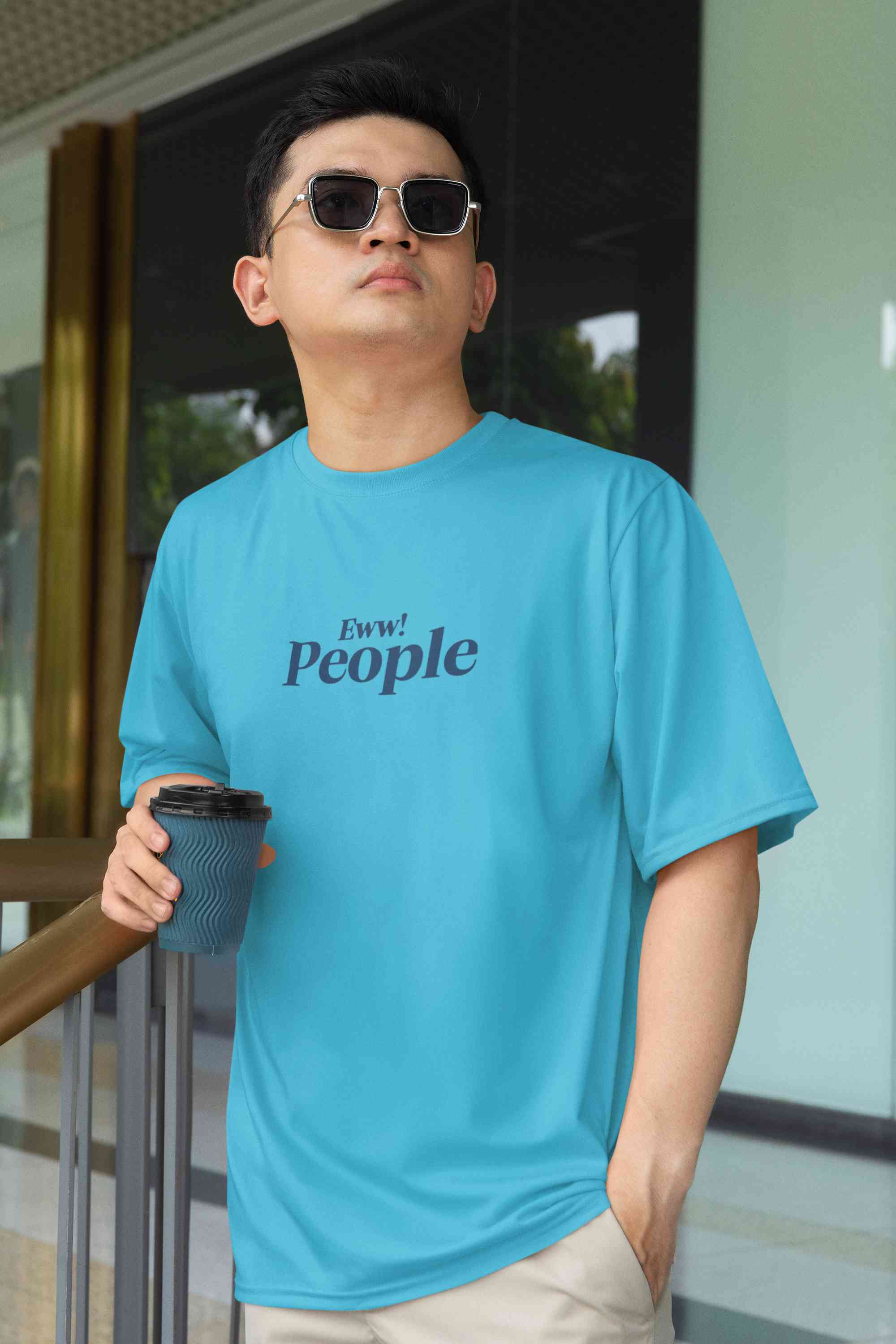 Eww! People Mens Half Sleeves T-shirt- FunkyTeesClub