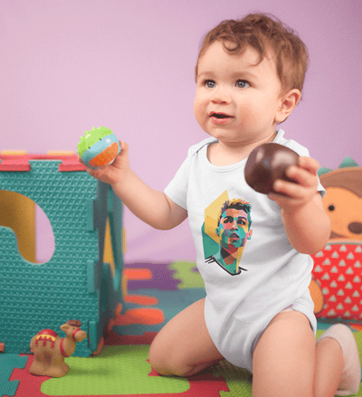 Cristiano Ronaldo CR7 Rompers for Baby Boy- FunkyTradition FunkyTradition