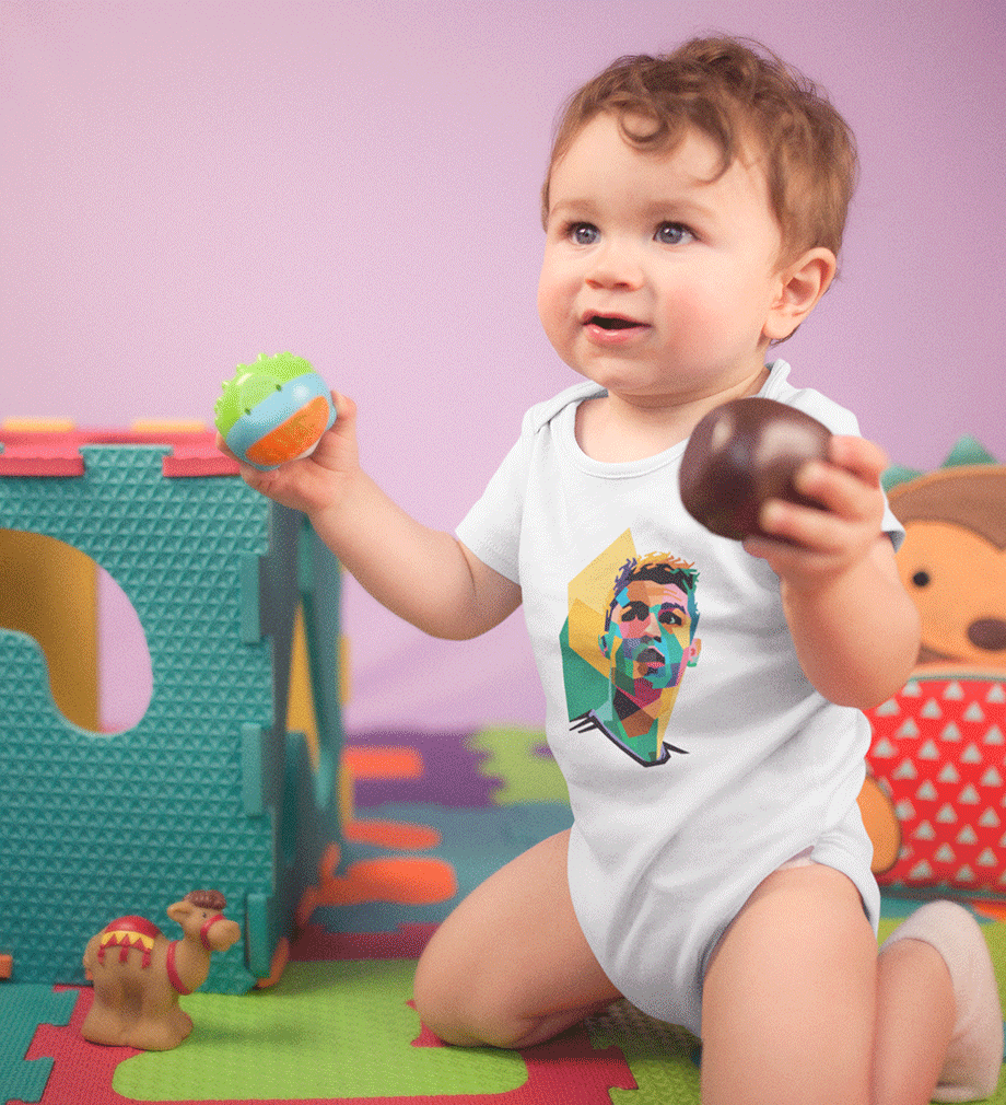 Cristiano Ronaldo CR7 Rompers for Baby Boy- FunkyTradition FunkyTradition