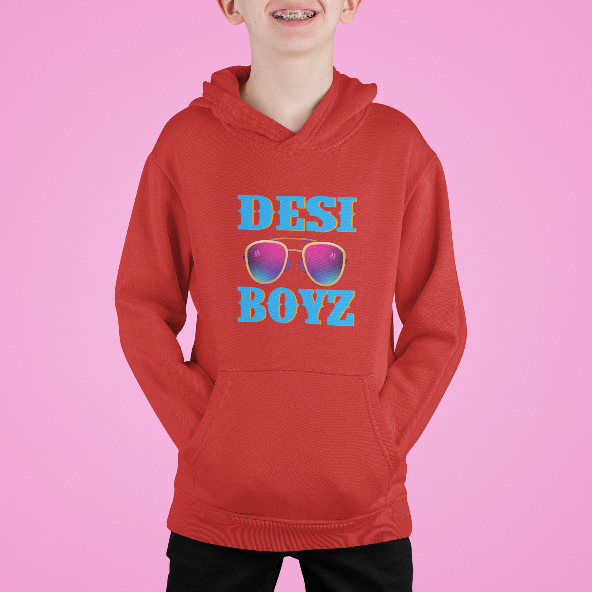 Desi Boyz Brother-Brother Kids Matching Hoodies -FunkyTeesClub