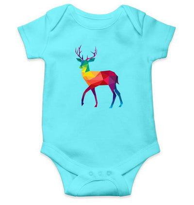 Deer Abstract Rompers for Baby Boy- FunkyTradition FunkyTradition