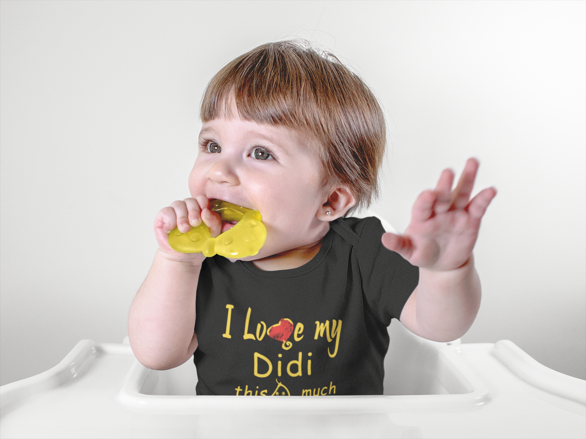 I Love My Didi Black Rompers for Baby Girl - FunkyTeesClub