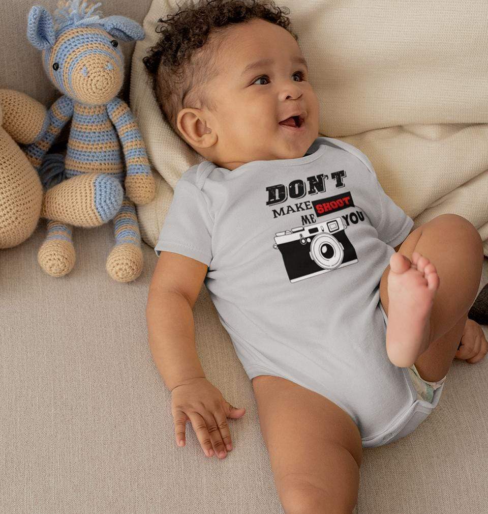 Dont make me shoot u Rompers for Baby Boy- FunkyTradition FunkyTradition