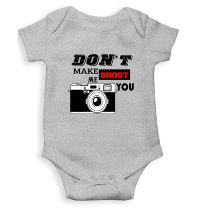 Dont make me shoot u Rompers for Baby Boy- FunkyTradition FunkyTradition