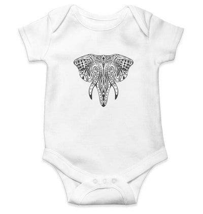 Elephant Abstract Rompers for Baby Girl- FunkyTradition FunkyTradition