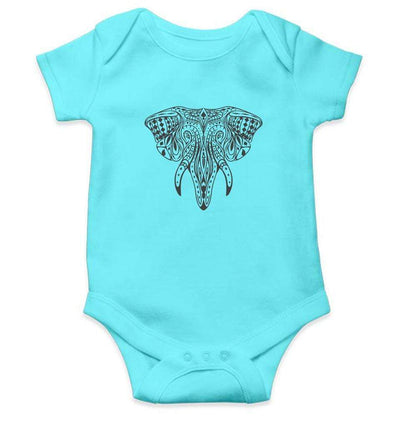 Elephant Abstract Rompers for Baby Girl- FunkyTradition FunkyTradition