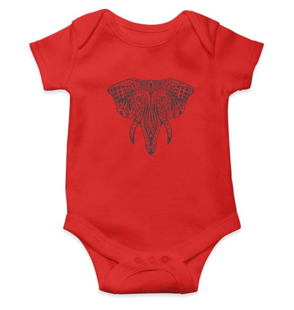 Elephant Abstract Rompers for Baby Girl- FunkyTradition FunkyTradition