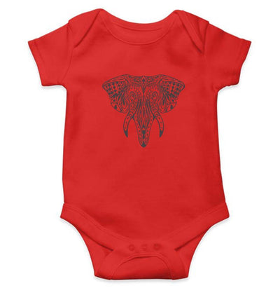 Elephant Abstract Rompers for Baby Girl- FunkyTradition FunkyTradition