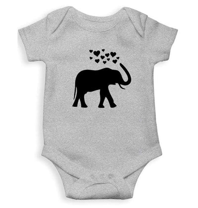 Elephants Hearts Abstract Rompers for Baby Girl- FunkyTradition FunkyTradition