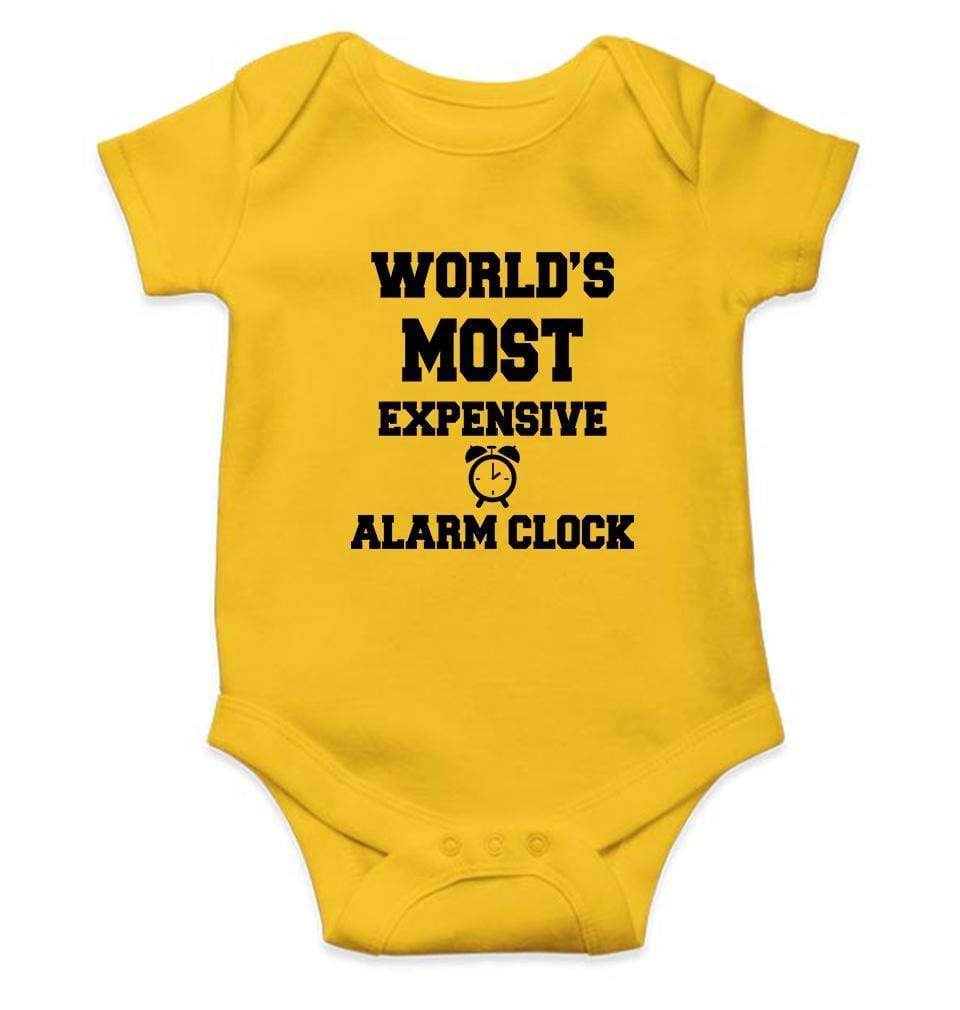 Expensive Alarm Clock Rompers for Baby Girl- FunkyTradition FunkyTradition