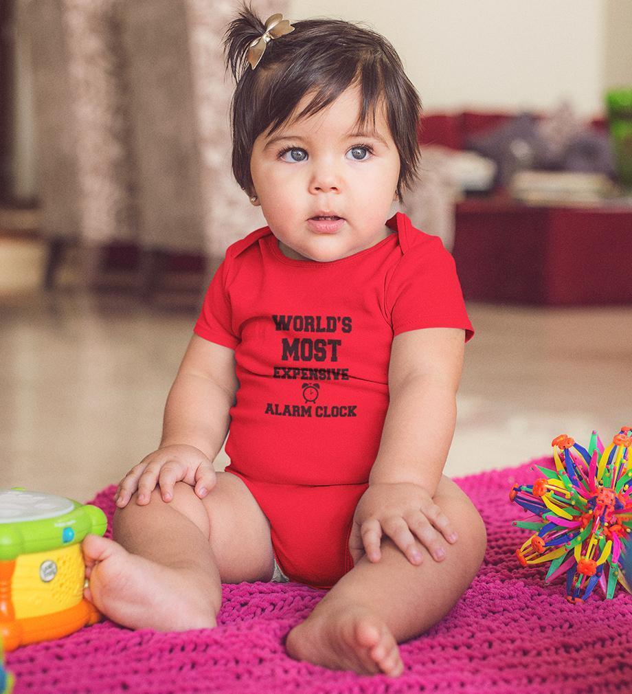 Expensive Alarm Clock Rompers for Baby Girl- FunkyTradition FunkyTradition
