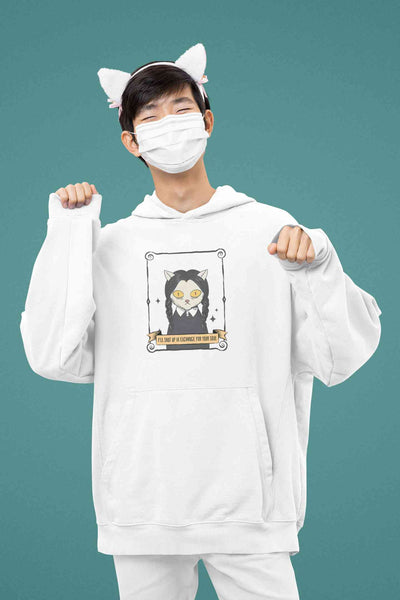 Cat Inspired By Wednesday Men Hoodies-FunkyTeesClub