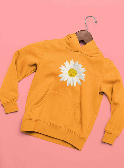 Cute Daisy Minimal Nature Cute Flower Graphic Hoodies for Women-FunkyTeesClub