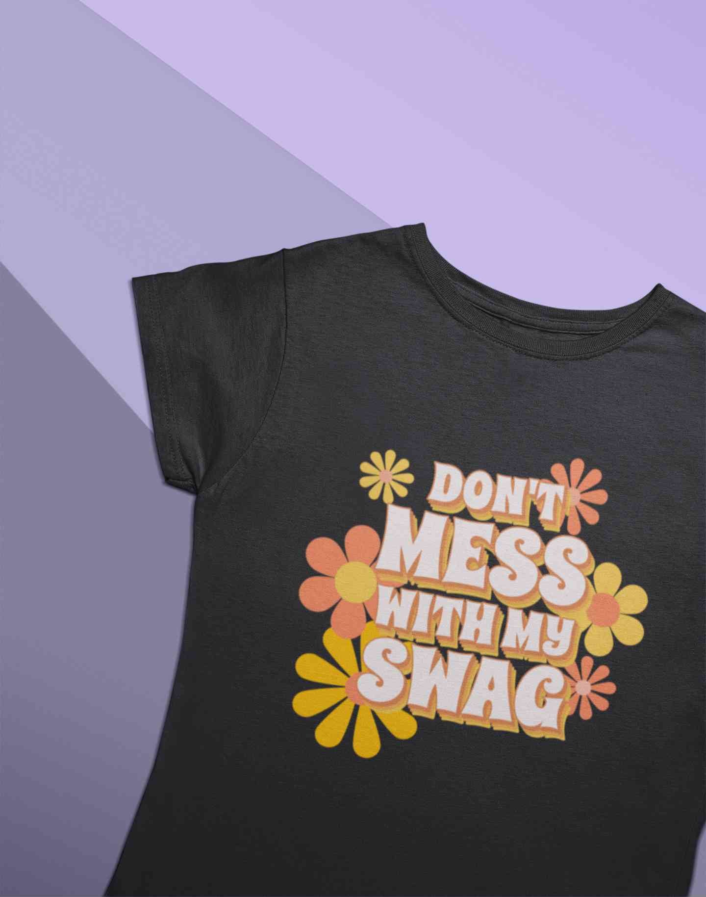 Quotes With Retro Typography Women Half Sleeves T-shirt- FunkyTeesClub