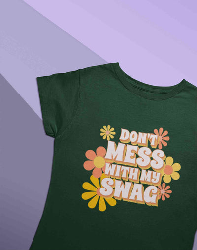 Quotes With Retro Typography Women Half Sleeves T-shirt- FunkyTeesClub