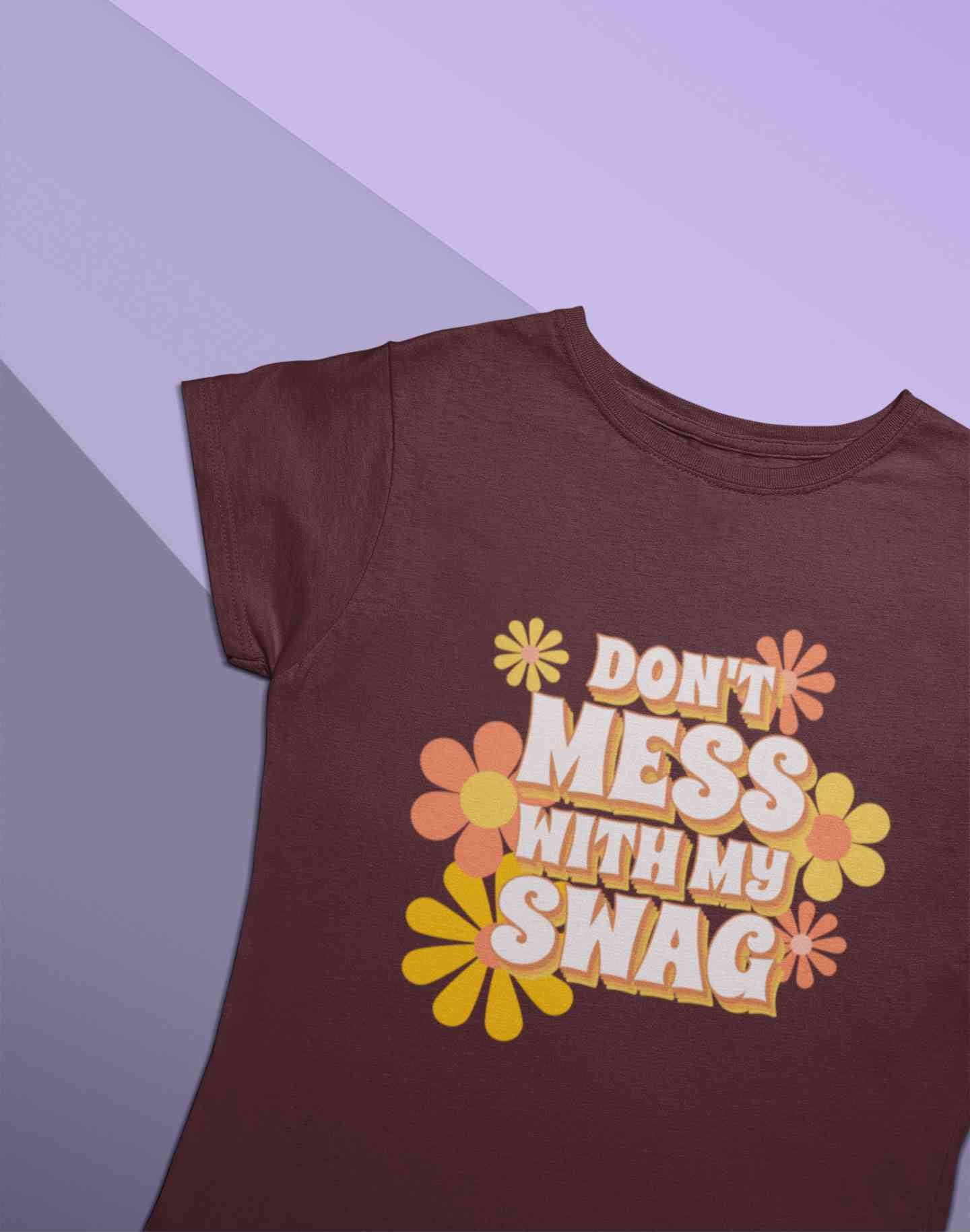 Quotes With Retro Typography Women Half Sleeves T-shirt- FunkyTeesClub