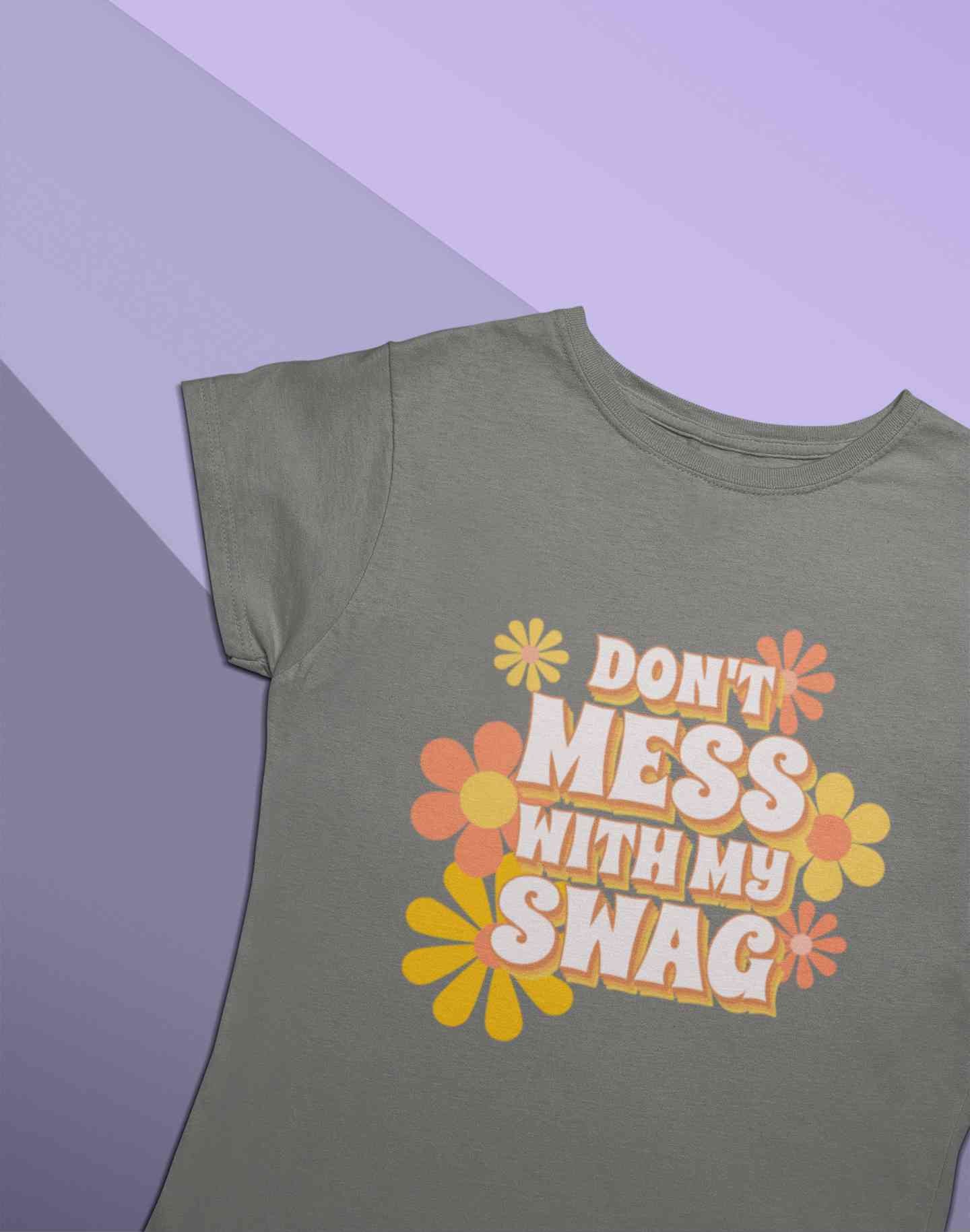Quotes With Retro Typography Women Half Sleeves T-shirt- FunkyTeesClub