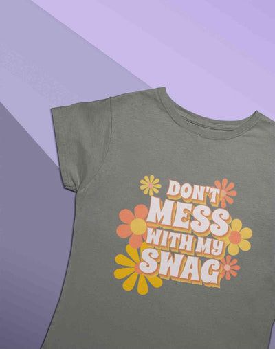 Quotes With Retro Typography Women Half Sleeves T-shirt- FunkyTeesClub