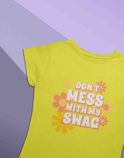 Quotes With Retro Typography Women Half Sleeves T-shirt- FunkyTeesClub