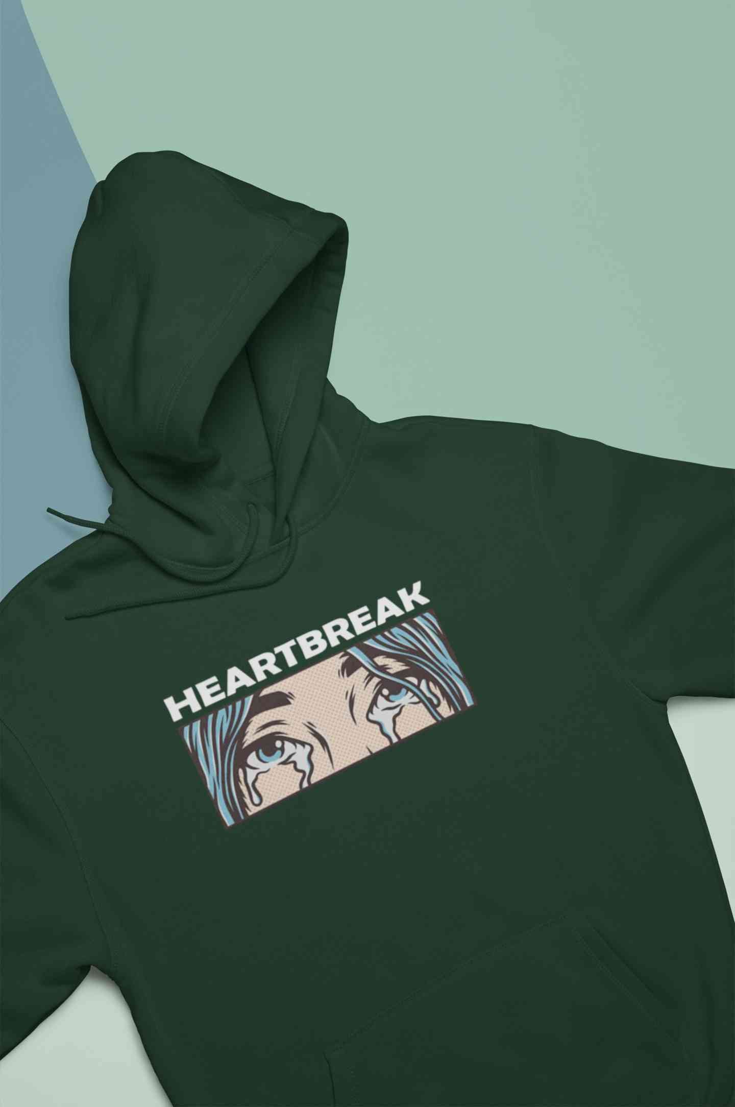 Eyes Shedding Tears Sad Broken Hearted Hoodies for Women-FunkyTeesClub