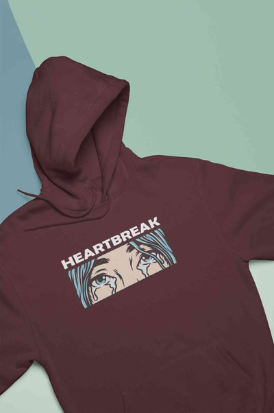 Eyes Shedding Tears Sad Broken Hearted Hoodies for Women-FunkyTeesClub