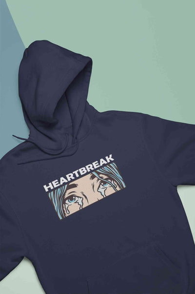 Eyes Shedding Tears Sad Broken Hearted Hoodies for Women-FunkyTeesClub