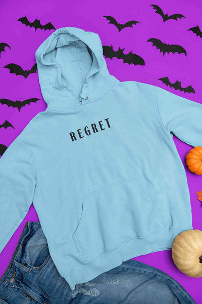 Regret Typography Hoodies for Women-FunkyTeesClub