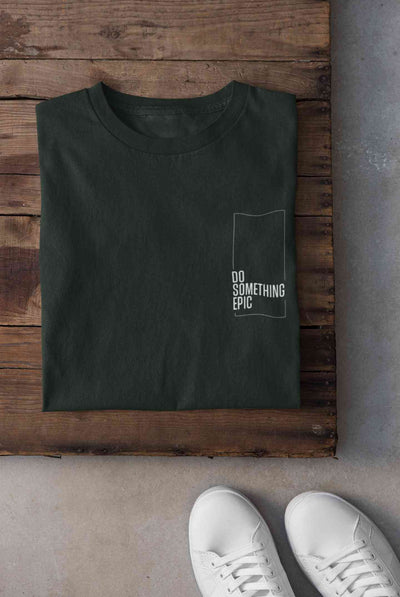 Do Something Epic Side Pocket Women Half Sleeves T-shirt- FunkyTeesClub