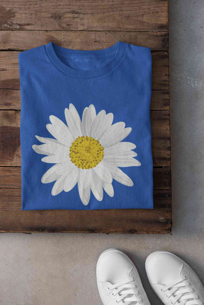 Cute Daisy Minimal Nature Cute Flower Graphic Women Half Sleeves T-shirt- FunkyTeesClub