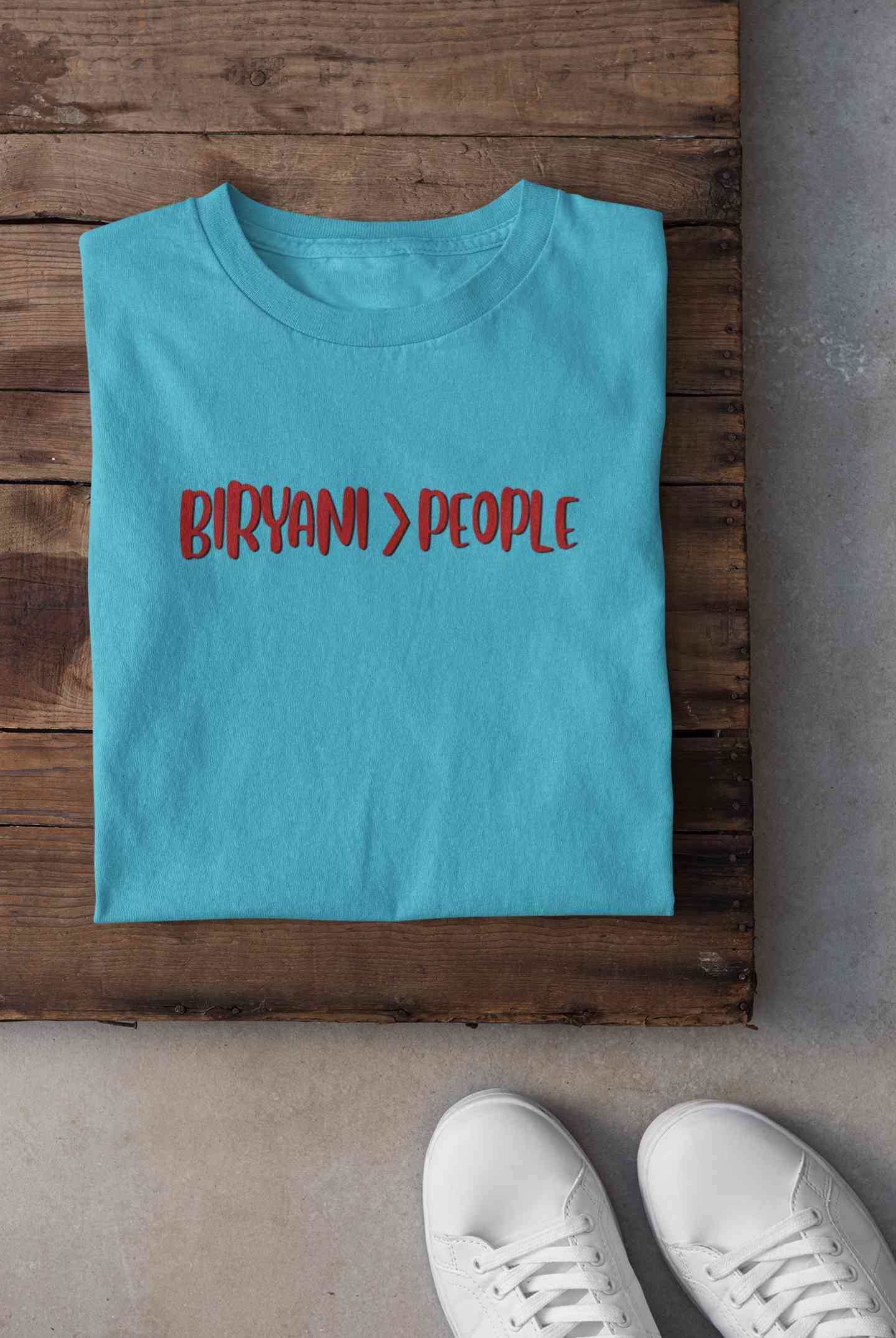 Biryani Food Love Mens Half Sleeves T-shirt- FunkyTeesClub