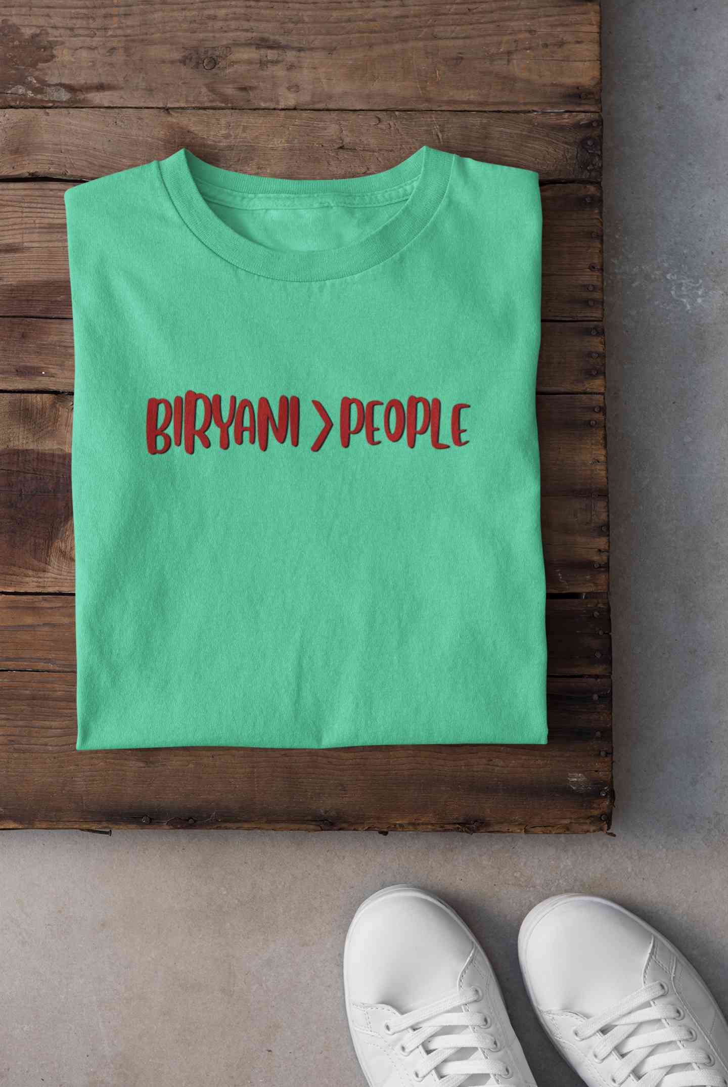 Biryani Food Love Mens Half Sleeves T-shirt- FunkyTeesClub