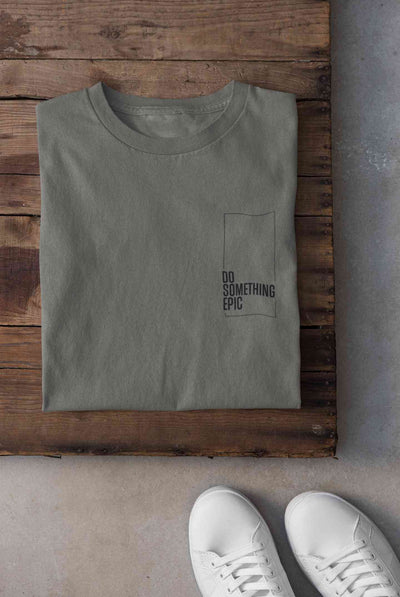 Do Something Epic Side Pocket Women Half Sleeves T-shirt- FunkyTeesClub