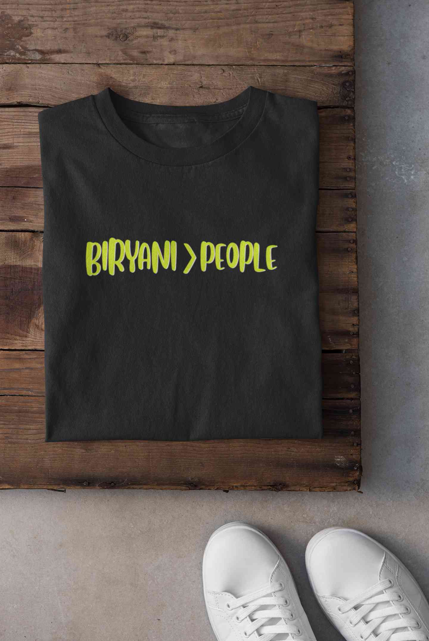 Biryani Food Love Mens Half Sleeves T-shirt- FunkyTeesClub
